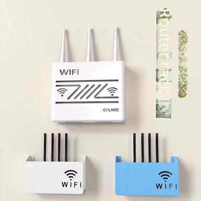 Suport de perete fără găurire pentru router WiFi și cutie TV