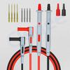 Multifunction Test Leads with Interchangeable Needle Temperature Resistant Multimeter Probes for Accurate Measurements