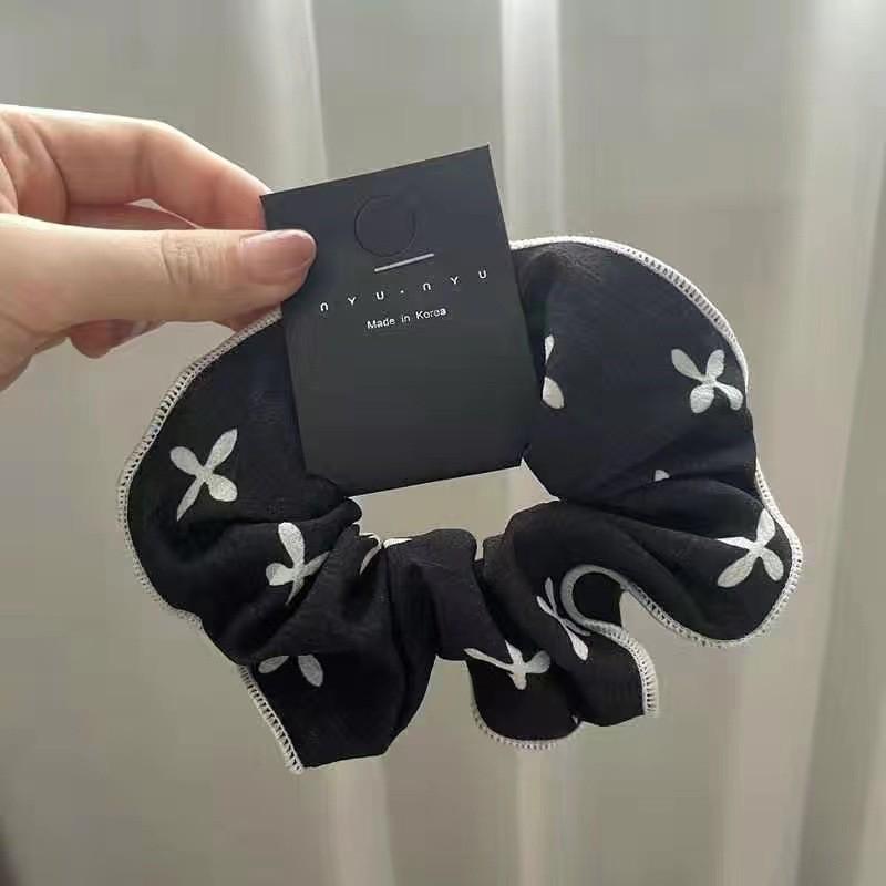 2025 Striped Ball Head Hair Tie: Large Intestine Style for High Ponytails