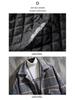 Men's Korean Plaid Woolen Coat - Autumn/Winter Casual British Lapel Windbreaker