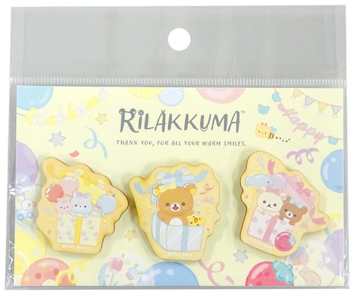 

Набір магнітів Nagano Factory Rilakkuma із 3 штук Happy за RK740 (Посміхнись ти)