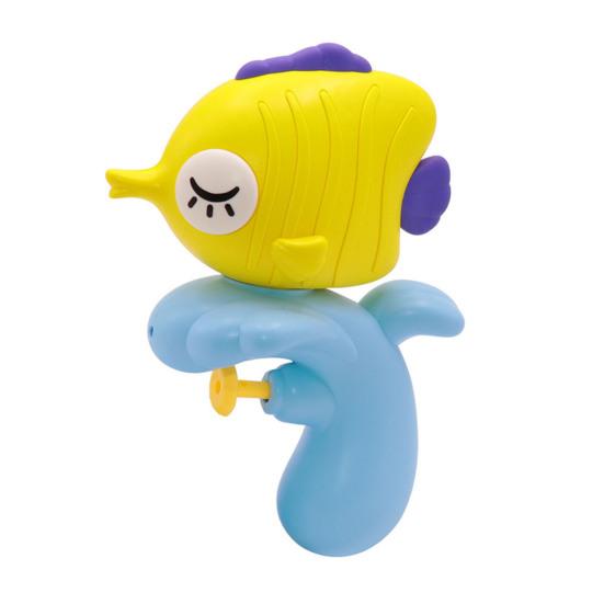 Cartoon Fish Water Squirter for Kids Manual Squeeze Toy for Pool Beach F