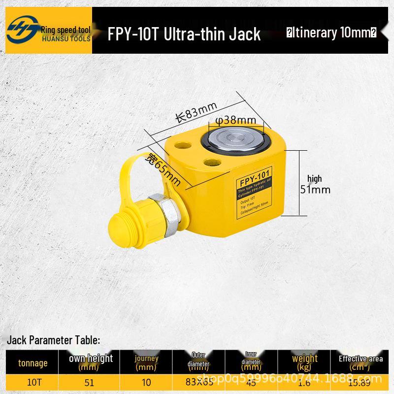 Ultra-Thin Electric & Manual Hydraulic Jack 10t-100t, Split Type (Lateral)