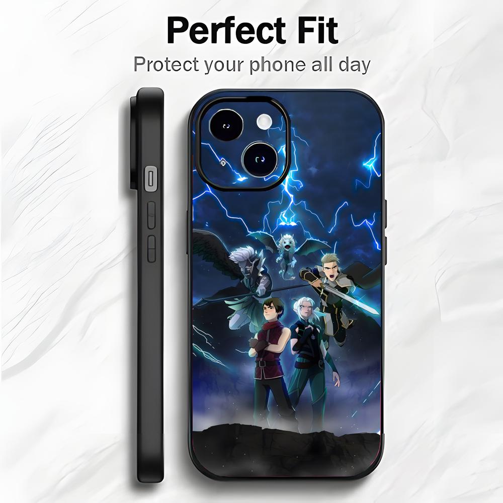 Magical Fantasy Cartoon T-The Dragon Prince Phone Case Phone Case Soft Packaging Lightweight For iPhone17 16 15 14 13ProMax