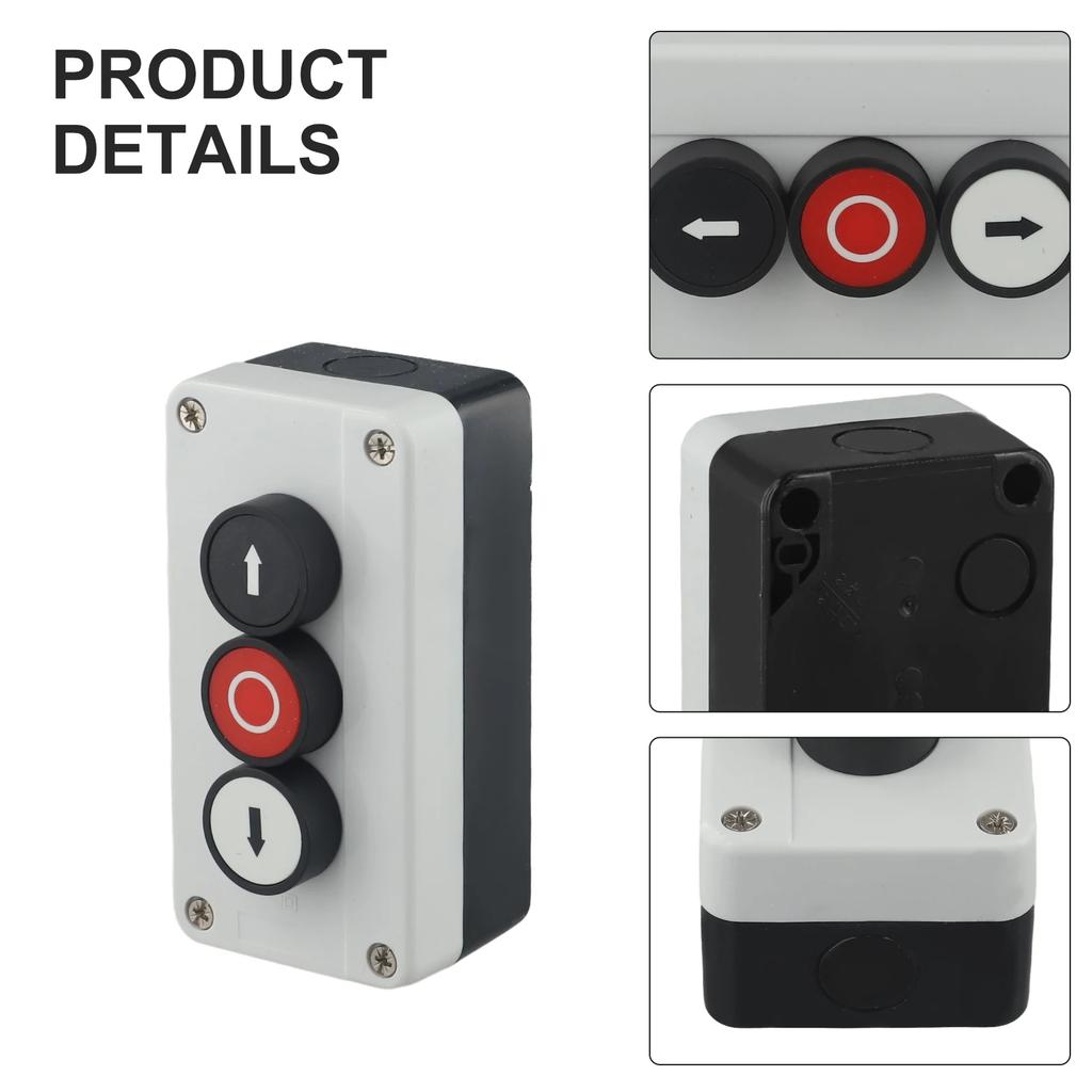 Sleek Design of 3 Position Push Button Switch Control Box with Reset Momentary Function Enhancing User Experience