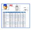 5 Stuks PCF/SL/PB/PC/PL Connector 1/8" 1/4" 3/4" 1/2" Schroefdraad Water Lucht Slang Fitting 6/8/10/12mm Luchtbuis Pneumatische Fitting auto Drukregelaars 5