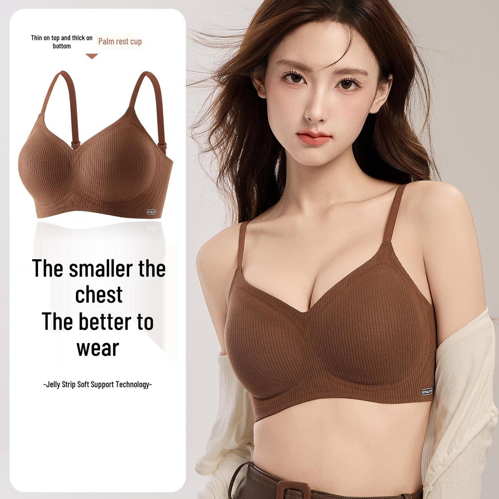 2025 Women's Seamless Lifting Push-Up Bra - No Underwire, Small Chest Shaping