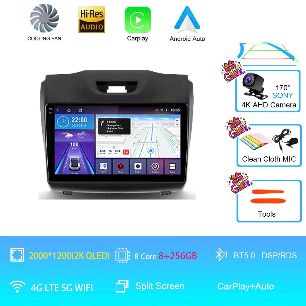 Android14 Video Player Carplay For Chevrolet Holden S10 TRAILBLAZER COLORADO ISUZU DMAX GPS Car Radio Audio Multimedia Stereo
