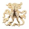 Single Hole Handle Brass Octopus Handle Home Furniture Long-Lasting Use Luxurious Gold Color Rust-Proof Stylish Design