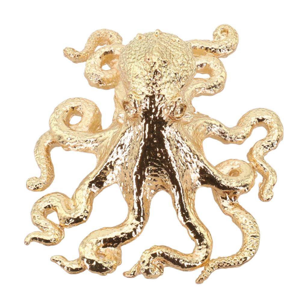 Single Hole Handle Brass Octopus Handle Home Furniture Long-Lasting Use Luxurious Gold Color Rust-Proof Stylish Design