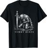 Tummy Hurts Funny Medieval Knight Dark Fantasy Meme T-Shirt
