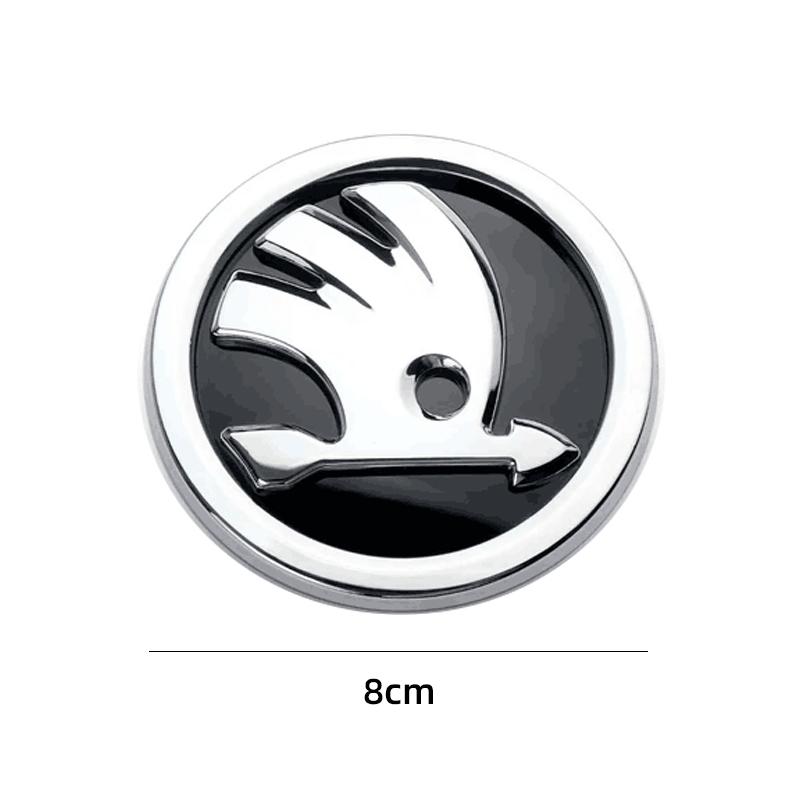 2025 New 80mm 90mm ABS Emblem For Skoda Fabia 1 2 Octavia a7 RS Superb Rapid Yeti Karoq Vision Car Head Front Rear Boot Tailgate