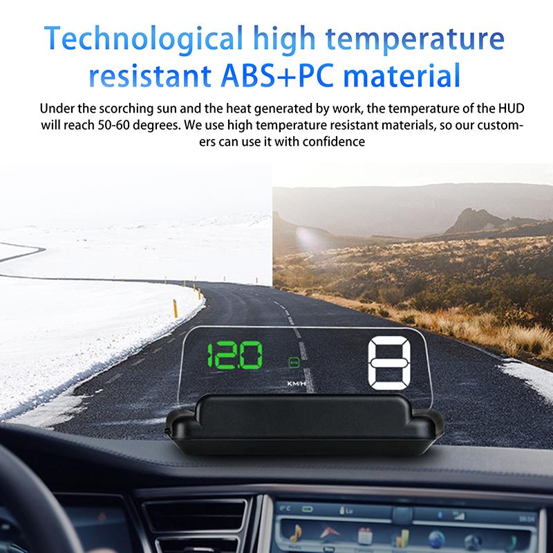 1 Juego Proyector de Parabrisas de Proyección Hud 3D Para Todos los Coches Head Up Display Alarma de Exceso de Velocidad de Agua Alarma Inteligente de Cansancio