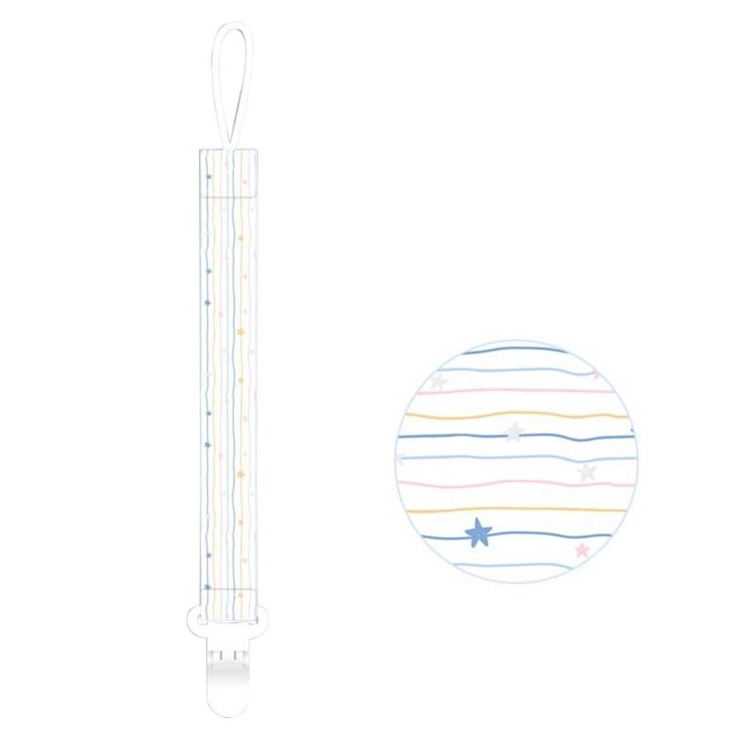 Cute Design Pacifier Clip Practical Pacifier Holder Baby Toy Hanger Teether Strap Keep Your Pacifier Secure for Boy Girl