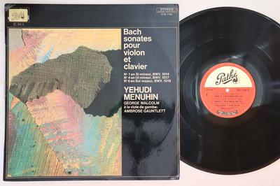 LP Record YEHUDI MENUHIN - Bach Sonates Pour Violon Et Clavier CVB1740 PATHE France Classical Used