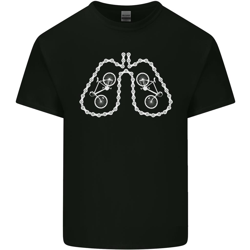 Bicycle Lungs Cyclist Funny Cycling Bike Unisexs Light Cotton Tshirt