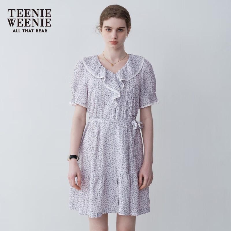 Teenie Weenie Bear Ruffle Floral French Tea Dress