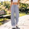 Pantaloni della tuta larghi a gamba larga da donna per allenamento casual