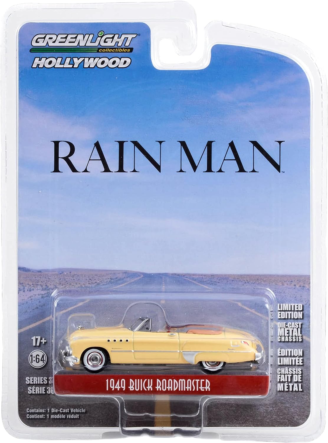 

Greenlight Buick Roadmaster Cabriolet 1949 Beige Greenlight Roadmaster Convertible Rain Man Mini Car 1/64 Rain Man [Item]