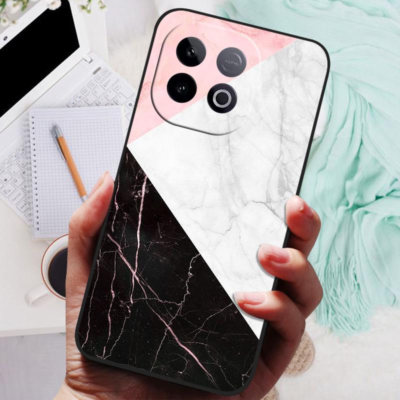 Etui silikonowe na tył telefonu VIVO iQOO Z10 Turbo Pro, etui z miękkiego zderzaka VIVO Y300 GT 5G