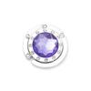 Round 12-Side Diamond Handbag Hook - Multi-Color Metal Hanger