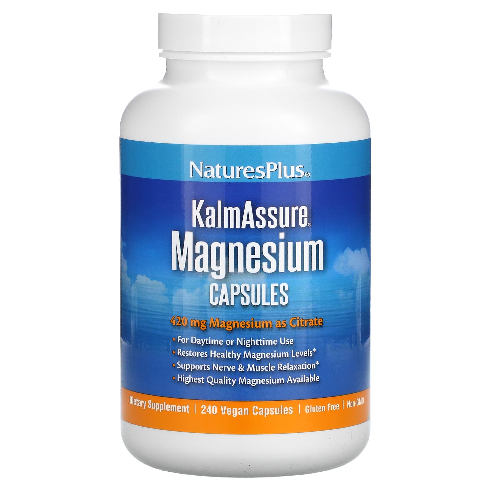 

Kalmassure, Magnesium, Veggie Capsules 240 (105Mg per Capsule)