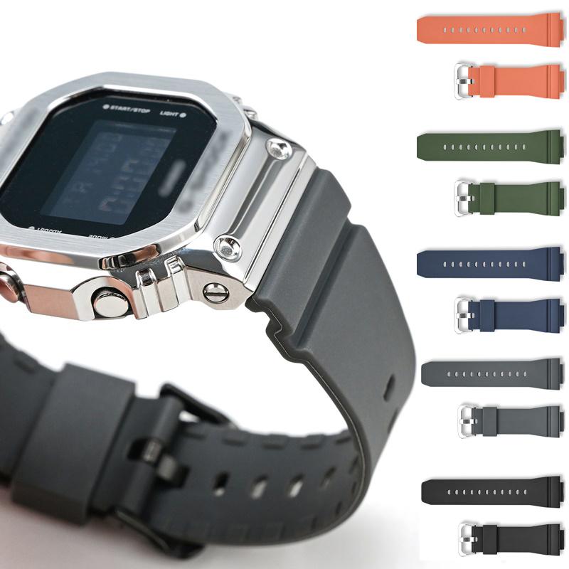 16mm Klokkereim For Casio G-Shock GM-5600/GA2100/GM2100 Hurtigutløsning TPU Sport Dykking gshock Klokkebånd Armbånd