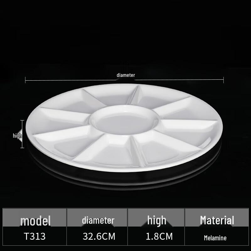 

A5 Melamine Compartmented Serving Plate