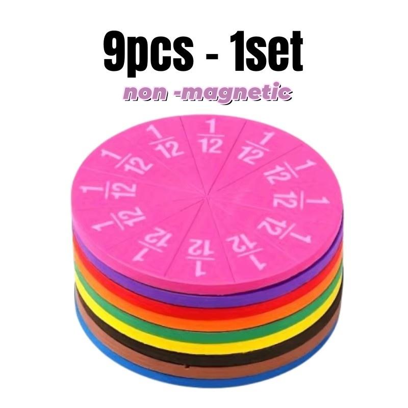 9-27pcs EVA Math Teaching Tool Fractions Mathematics Educational Aids for Understanding Addition Subtraction Demonstration Model