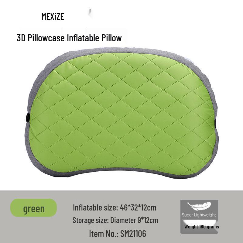 Portable Inflatable Travel Pillow: Outdoor, Camping, Car, Airplane, Lumbar Support