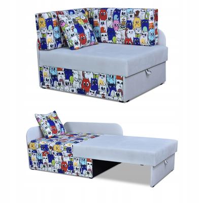 Children's Corner Sofa Bambino Extendable Container Bed Children's Mattress Kubuś