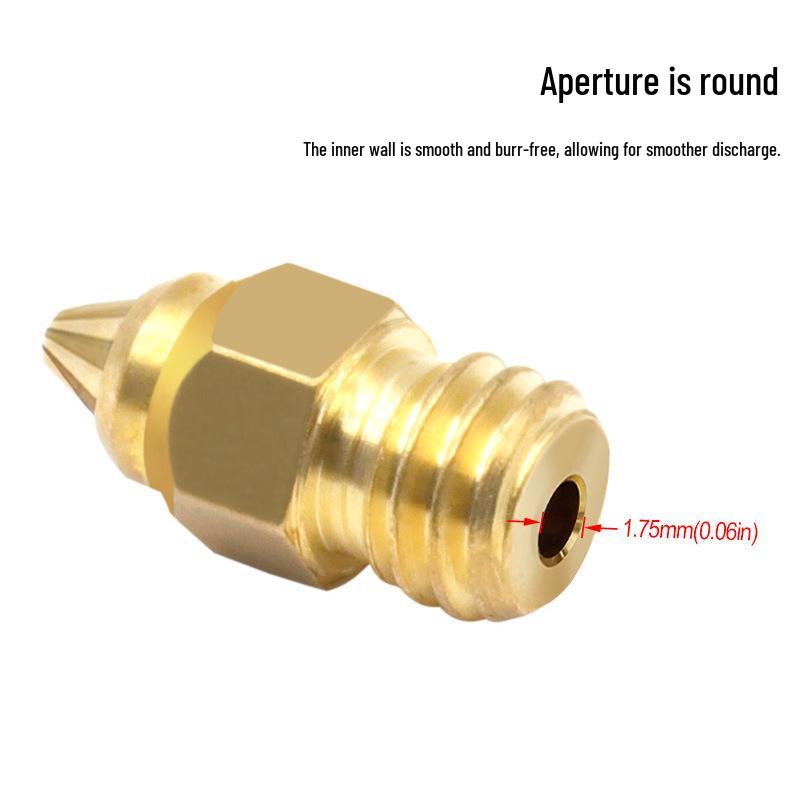 1.75mm Brass Nozzle for 3D Printer - Stainless Steel Head
