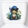 Funny Frog Waterproof Self Adhesive Toilet Tank Sticker Bathroom Decor