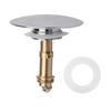 Sink Pop-Up Stopper - AIMOONSA - Click-Clack 38 Mm - Solid Chrome-Plated Brass - Silver - Pack of 3