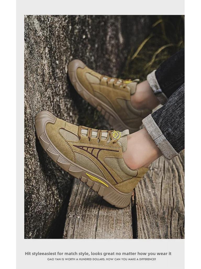 Herren Verschleißfeste Atmungsaktive Rutschfeste Schuhe für Frühling/Herbst - Leicht, Stoßdämpfend, Vielseitiges Freizeit-Schuhwerk