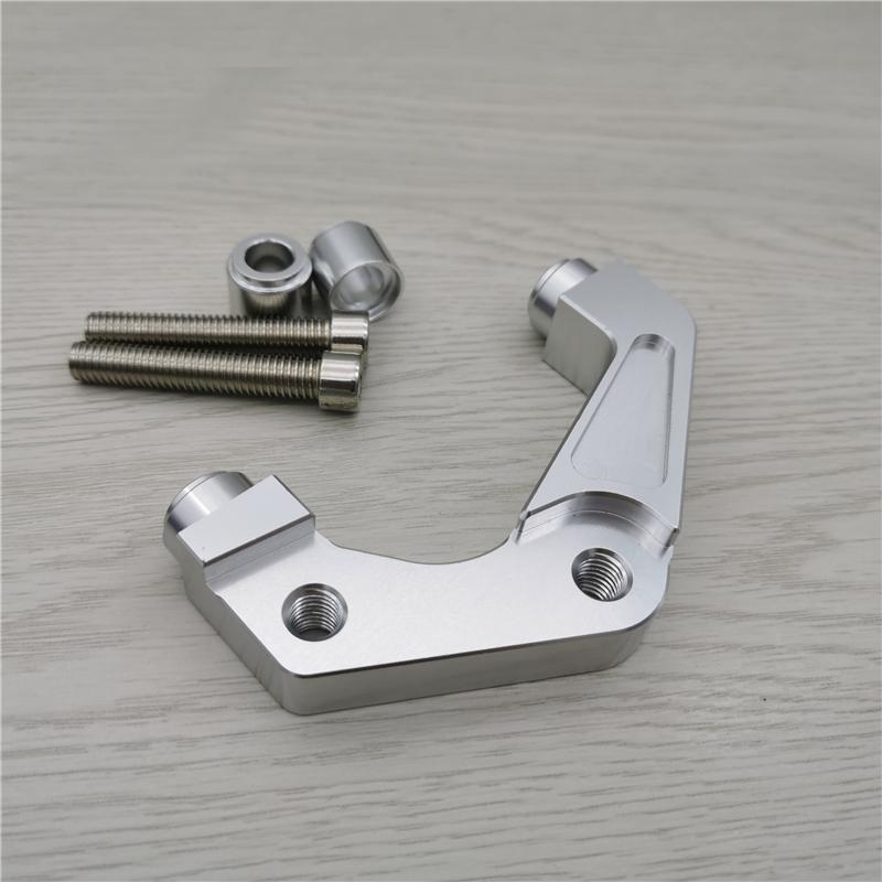 82mm Motorcycle Brake Caliper Bracket Adapter RPM Adelin Frando For Yamaha Scooter Rsz Jog Force Silver 220mm