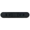 Stax Tools Built-in Outlet, 2-prong, Round, Black