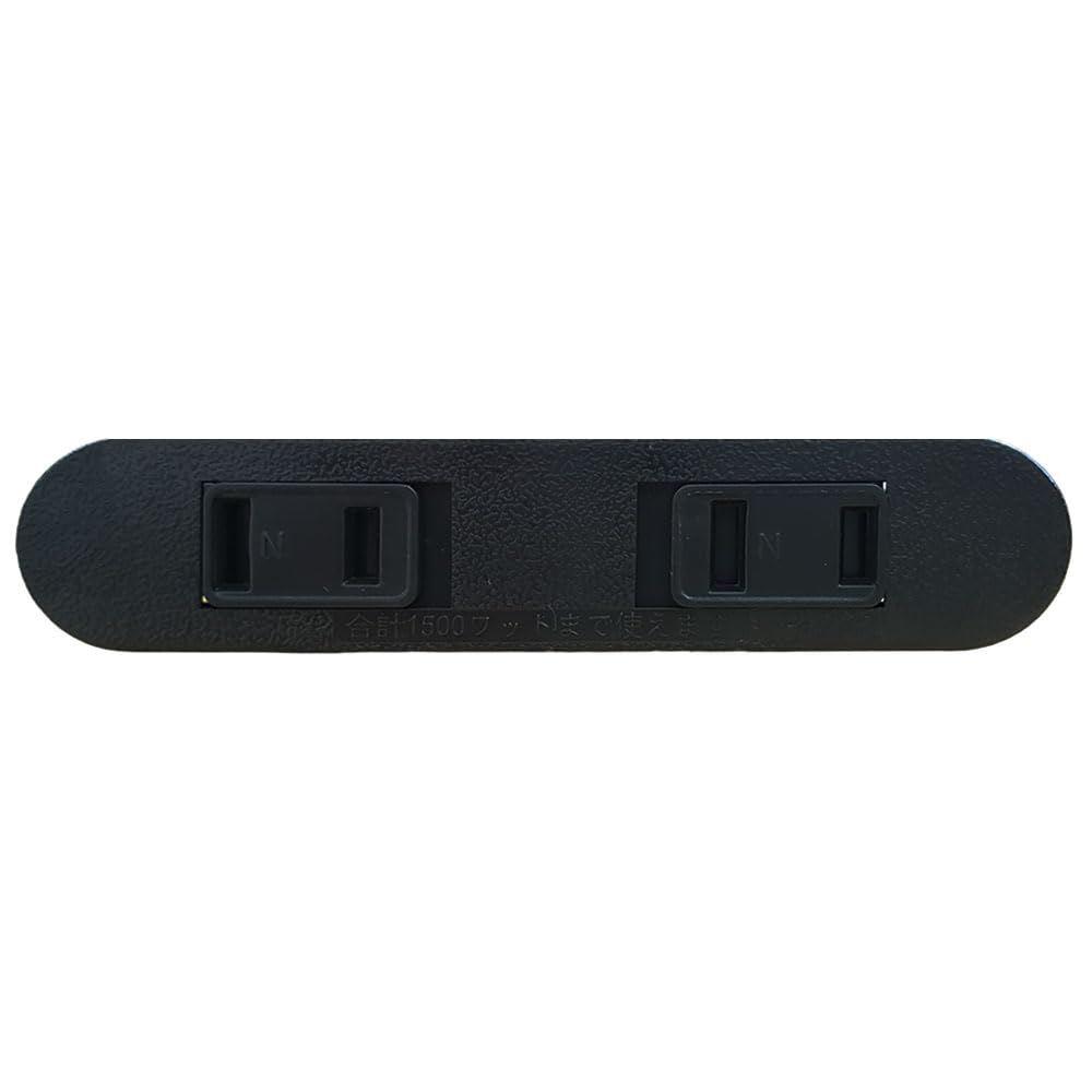 Stax Tools Built-in Outlet, 2-prong, Round, Black