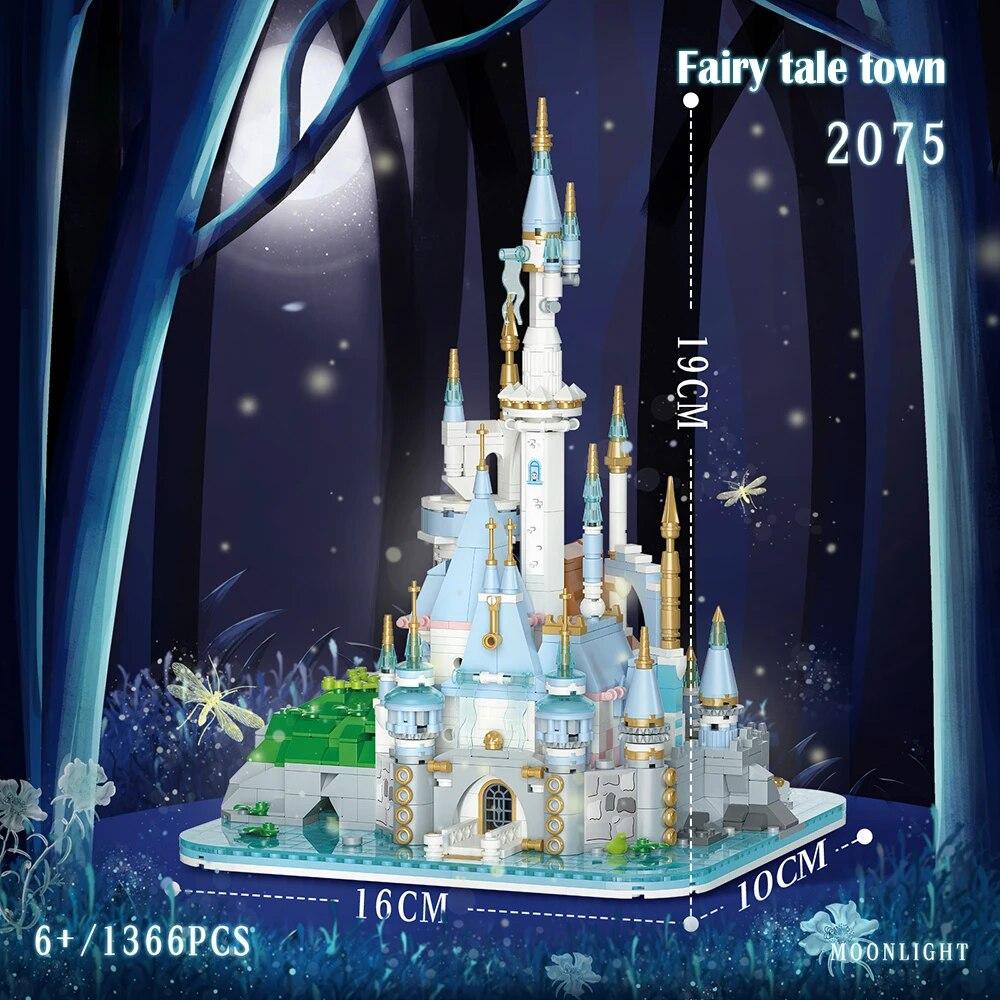 TOYLINX DIY Model 1366PCS Princess Castle Building Blocks Set Construction Set Bricks Assembly Toy for Kids and Adult with Box