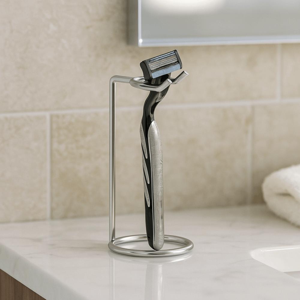 Safety Shaver Storage Rack Stainless Steel Shaver Stand Durable Shaver Holder  Manual Old-fashioned