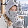 Full Coverage Face Mask for Cold Weather Winter Balaclava Hat, Windproof Ski Fleece Lined Neck Warmer Cycling Cover, Cozy Men Women, Outdoor