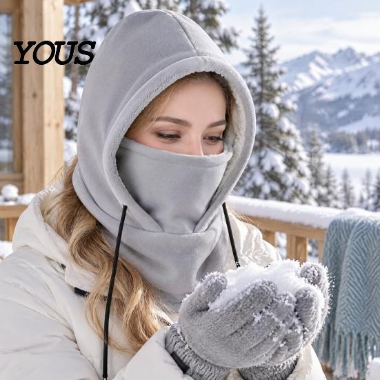 Full Coverage Face Mask for Cold Weather Winter Balaclava Hat, Windproof Ski Fleece Lined Neck Warmer Cycling Cover, Cozy Men Women, Outdoor