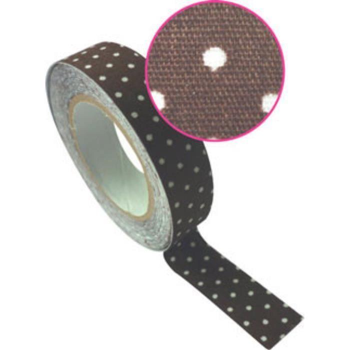 Ruban Tissu Adhésif - Graine Créative - Chocolat Pois - 15x5m - Mixte - Adulte