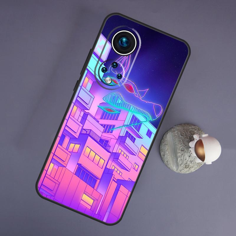 Pastel Japan Kyoto City For Huawei Honor Magic 5 Lite 70 50 X8 X9 a P20 P30 P40 P50 P60 Pro P Smart Nova 9 5T Case