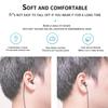 Universal 3.5mm Single Side Lavalier Earphone In Ear Earbud Spring Headset for Phones MP3 MP4 Players Audio Receiver