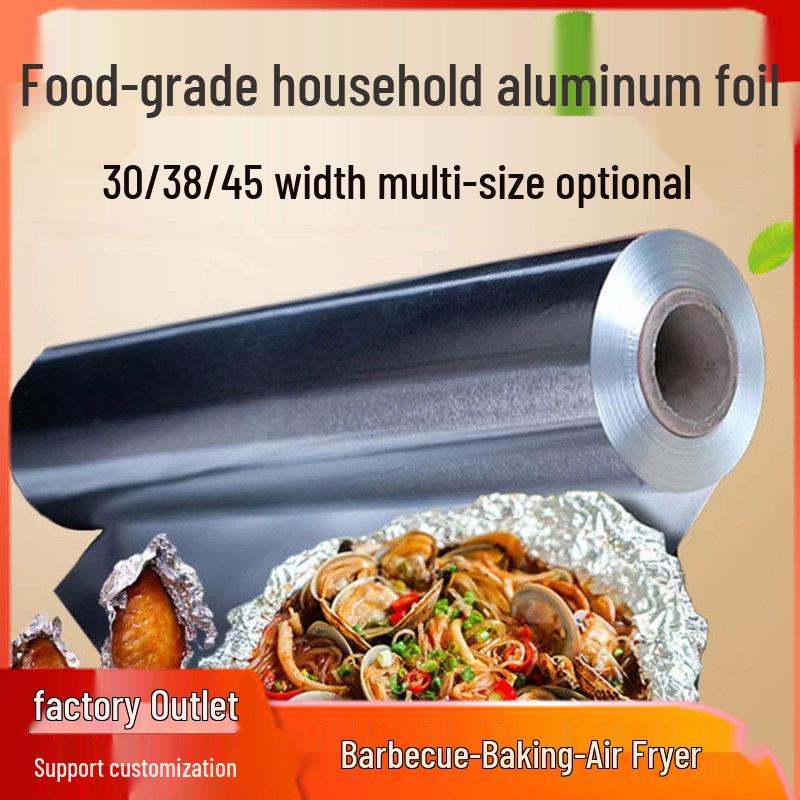 Verdickte Aluminiumfolienrolle in Gewerbequalität für Backen, Grillen und die Heißluftfritteuse