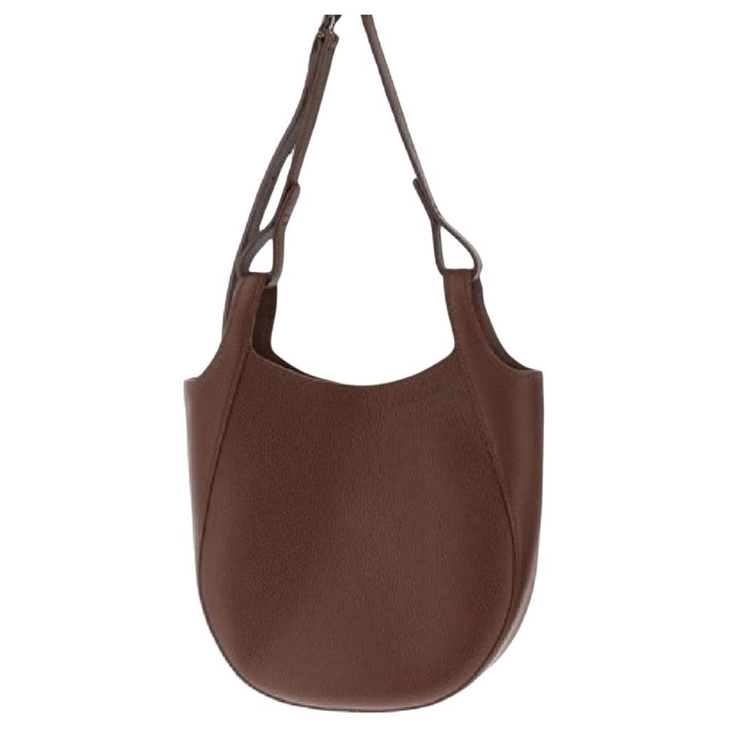 Longchamp Le Foulonné Logo Embossed Adjustable Shoulder Strap Leather Crossbody Bag Small Women Bags Brown 10329021M02