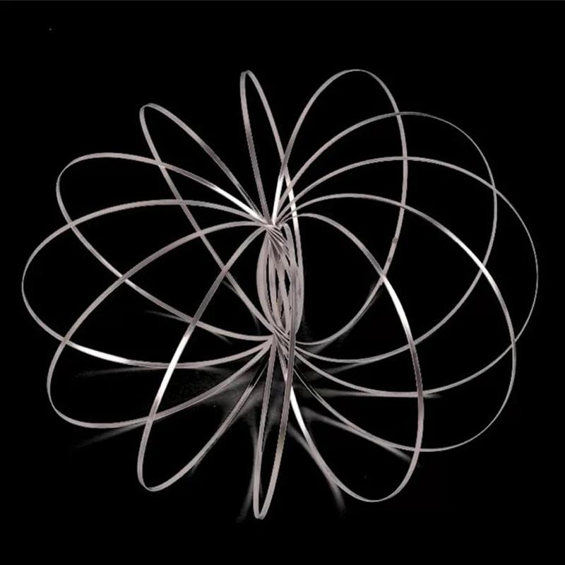 Magic Fidget Ring Toroflux Amazing Flow Ring Toys Kinetic Spring Toy Funny Outdoor Game Intelligent Toy Fidget Kids Gift