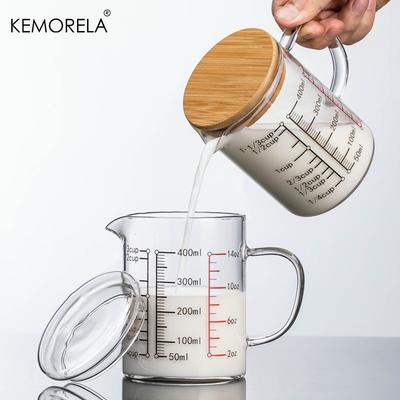 Skleněná odměrka Domácí Potravinářská Vysokoborosilikátové sklo Skleněná Pohodlná Odolná Odměrné nástroje a váhy S rukojetí