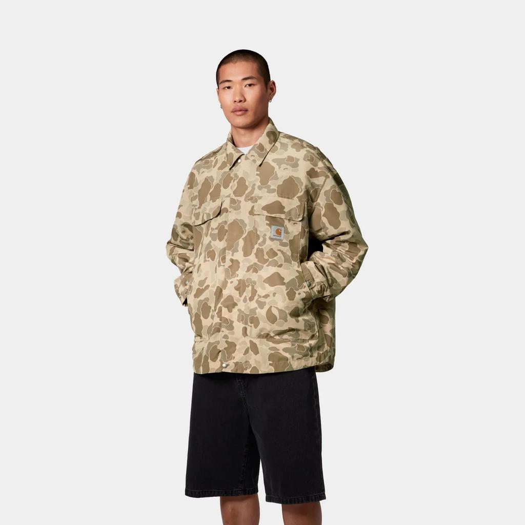 Carhartt WIP Jachetă Liam Camuflaj Pătrat Desert Duck Buzunar pe Piept Mânecă Lungă Jachetă Bărbați I034564-2R4-XX
